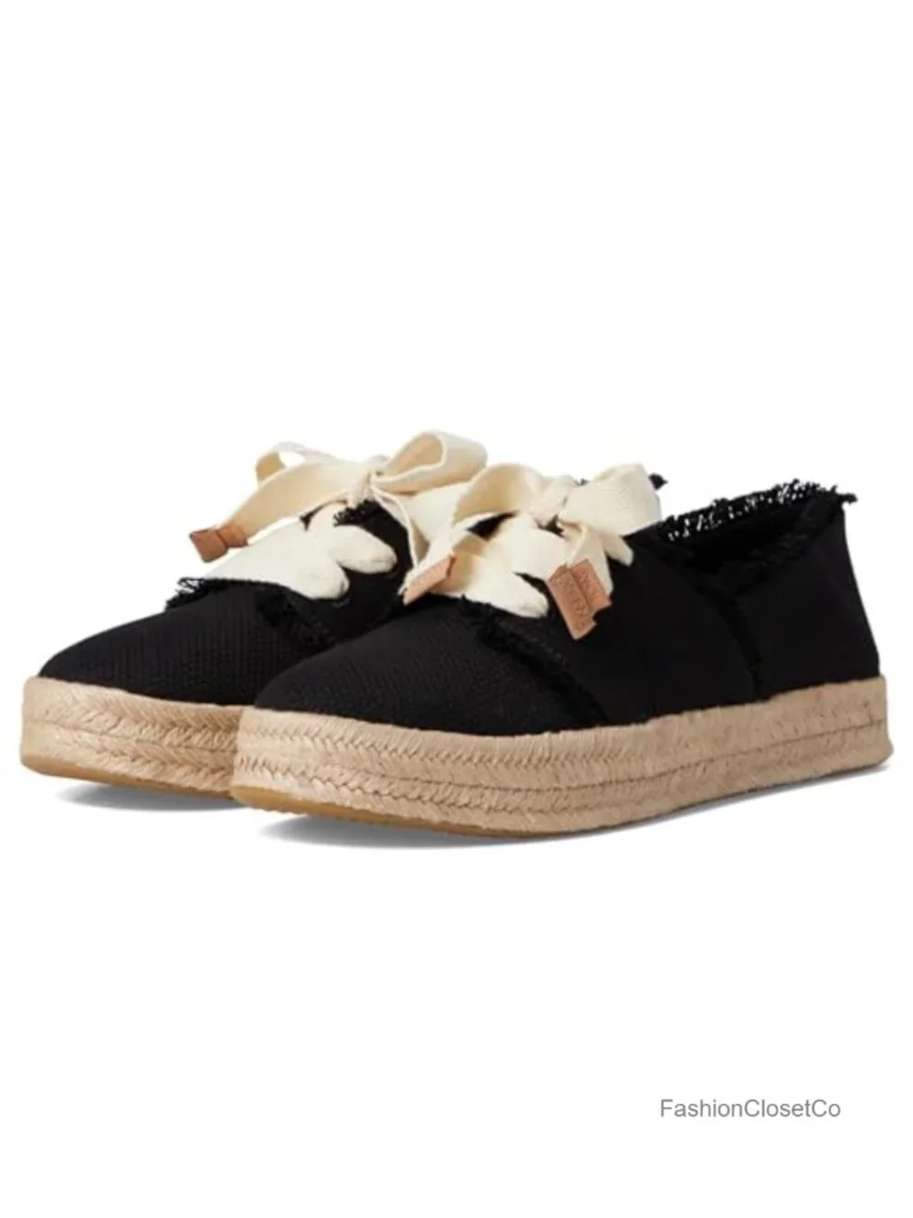 Espadrilles Platform Lace-Up Wedge Shoes Women's